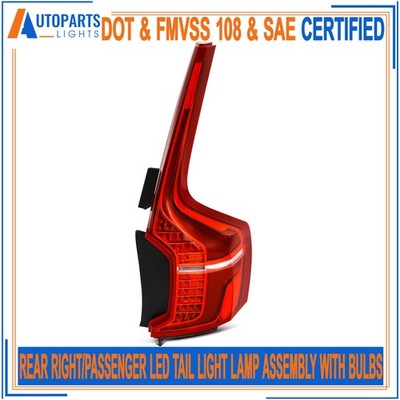 Rear Right Passenger RH LED Tail Light Assembly W/Bulbs For 2016-2024 Volvo XC90