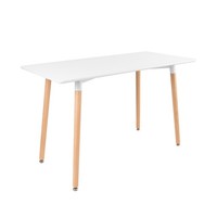 Furnify® Isla Rechteckiger Tisch 120 × 60 Cm KüChentisch Esszimmertisch Buche