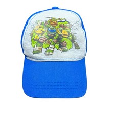 Nickelodeon TMNT Hat Kids OSFM Blue Gray Snapback Cap