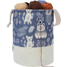 Yarn Bag, Large Crochet Bag Organizer, Drawstring Yarn Storage Knitting Bags,...