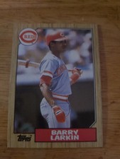 1987 Topps Barry Larkin #648 Rookie Card Cincinnati Reds HOF Baseball. rookie card picture