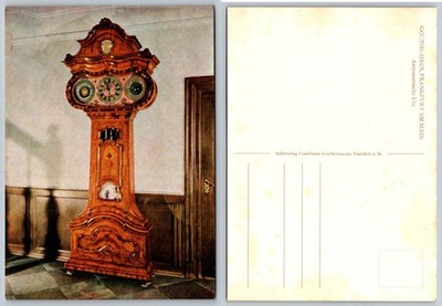 Goethe-Haus Frankfurt Astronomical Clock Germany Vintage Postcard