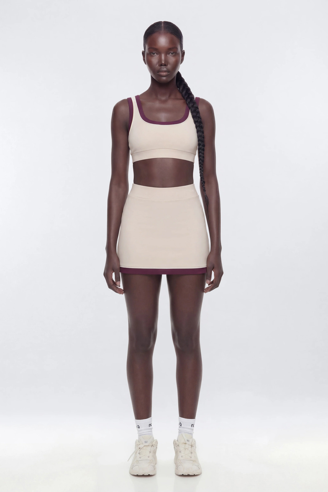 ButterSoft Contrast Trim Sports Skort-Fashion Nova|35214