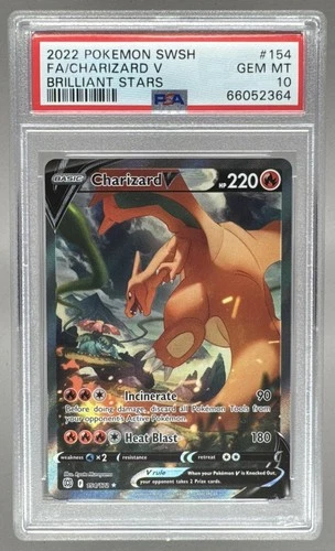 2364 Charizard V 2022 Pokemon Sword & Shield Brilliant Stars #154 PSA 10