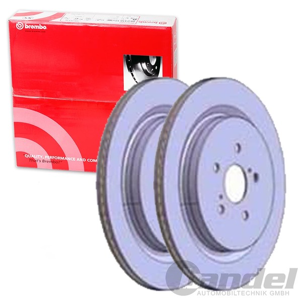 2X Brembo Bremsscheiben 338Mm InnenbelÜFtet Hinten Passend FÜR Lexus RX-image