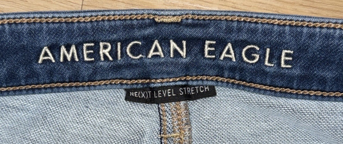 American Eagle Womens High Rise Jeggings Sz 6 Next Level Stretch Skinny Jeans image 3