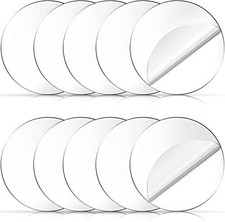 Clear Acrylic Discs - 6 inch, 10 Pieces Round Acrylic Sheets, 1/25" Thick Transp