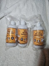 3 -Natural Dog Company Pure Wild Alaskan Salmon Oil for Dogs 16oz Skin Coat