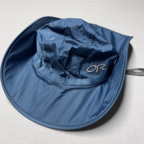 Outdoor Research Rain Hat Sz L Blue Boonie
