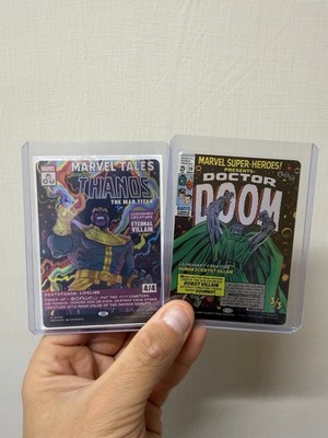 2026 Thanos The Mad Titan, Doctor Doom Marvel Super Heroes Sammler Booster EN