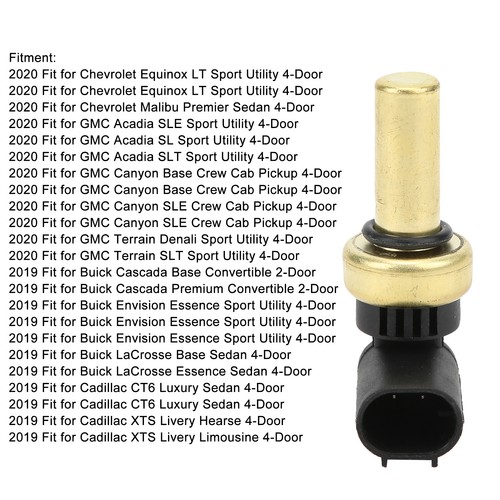 Coolant Temperature Sensor TX268 Fit For Equinox/Camaro/Colorado✈ - Picture 7 of 12