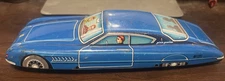 Vintage Tin-Litho Toy Friction Car, Pinin farina, Haji Japan, 1960s
