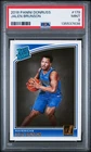 135537638 Jalen Brunson 2018 Panini Donruss #179 Rookie RC PSA 9
