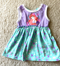 Disney Baby Girls Little Mermaid Ariel Dress Sleeveless Size 6-9 Months