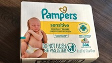 Pampers Sensitive Fragrance Free Baby Wipes 336 Count