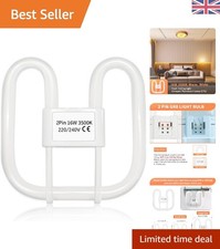 Image of Energy Efficient 16W GR8 2-Pin CFL Light Bulb - 3500K Warm White Illumination