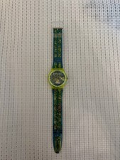 Swatch Brooklyn Quartz Analog Wristwatch Yell...