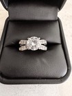 Robbins Brothers Engagement Ring size 8 | .66ct Real Diamond Sides - CZ Center — photo 1