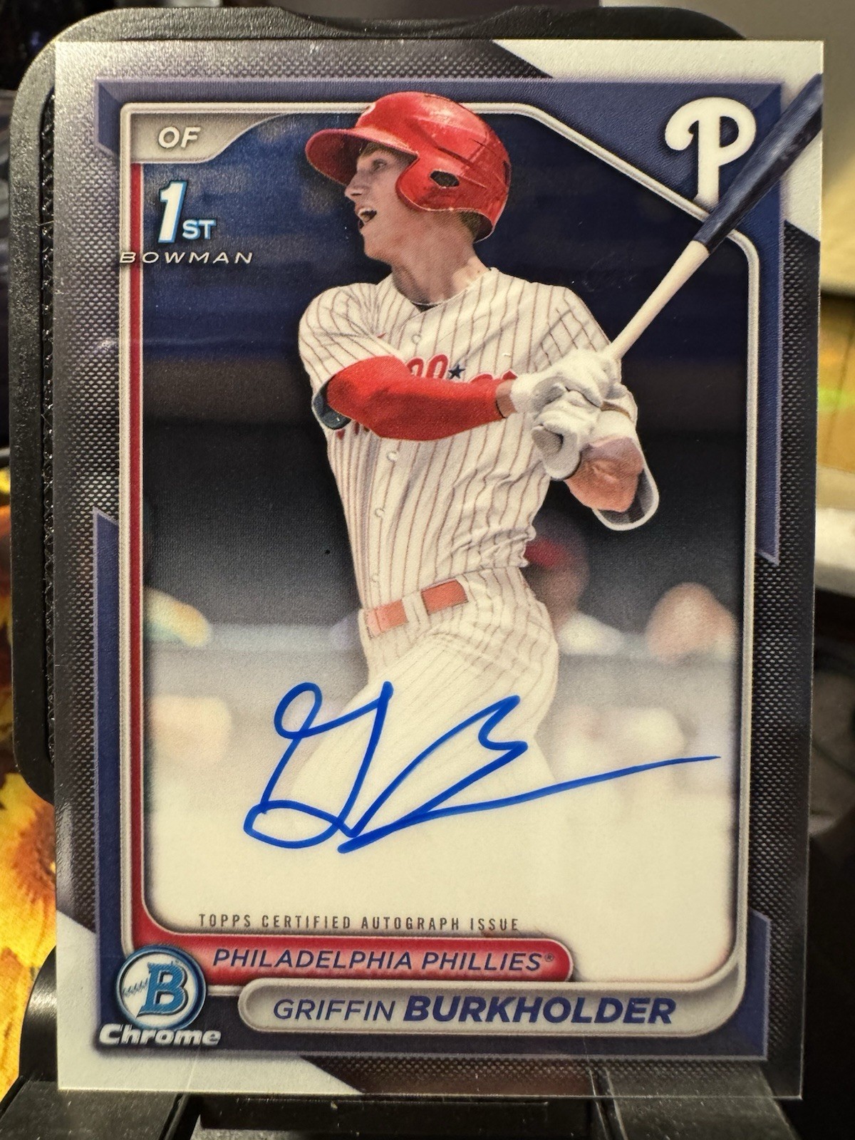 2024 Topps. Chrome Bowman 1st. #CPA-GB Griffin Burkholder RC