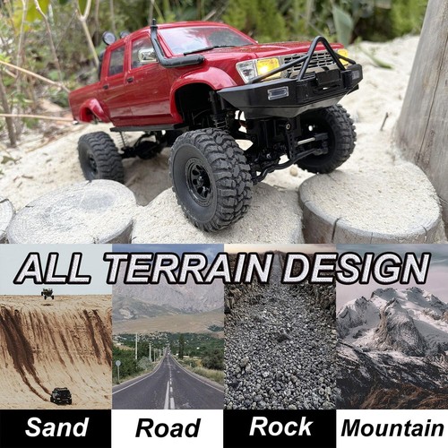 RC Crawler Scala 1/16 Telecomando Camion Fuoristrada WPL C64-1 RC Rock Crawler... - Foto 3 di 8