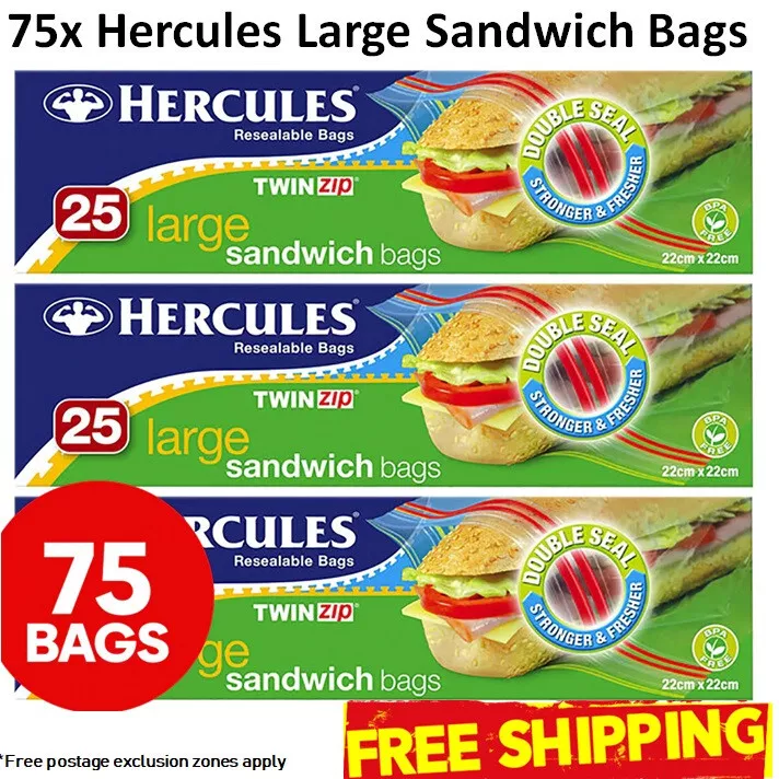 Sandwich bags no hot sale zip