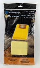 Vacmaster VHBS 5-6 Gallon High Efficiency Dust Vacuum Bag 3-Pack – NEW