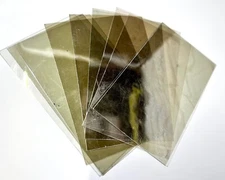 Mica Clear Stove Window Tiles, 10 Pack,  Choice of 3 Sizes