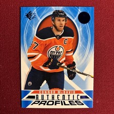 Connor McDavid 2020-21 Upper Deck SP Profiles RARE Blue Foil Oilers ⭐️ MINT