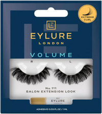 NEW Eylure London Volume  Curl No. 111 False Lashes 10 Wears - 18 hr glue