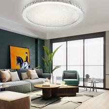 Modern Crystal LED Ceiling Light Pendant Lamp Flush Mount Chandelier Fixture 30W