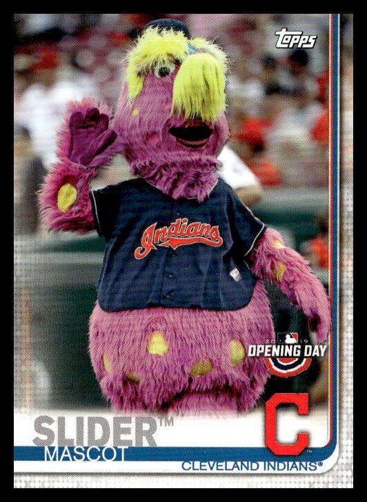 2019 Topps Opening Day Mascots #M-2 Slider - Cleveland Indians