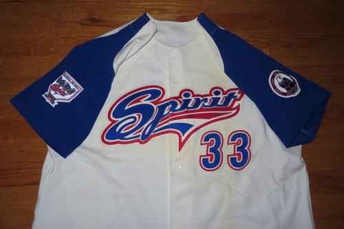 2003 INAUGURAL NORTH SHORE SPIRIT No. 33 GAME USED (Size 48) Baseball Jersey