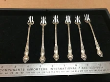 Watson Mechanics  Sterling Oyster Or Seafood Forks Buttercup Patt Monogram