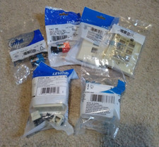 Leviton Networking Lot, Keystone Jacks, Wall Plates, Surface Mounts, brand new!