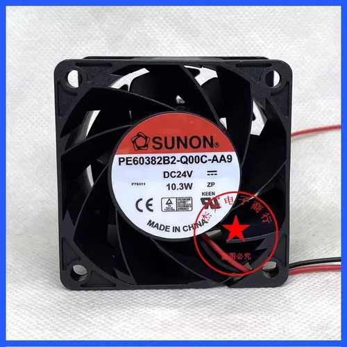 Ventilateur SUNON 24V 10.3W 60mm - Refroidissement Onduleur, Modèle PE60382B2-Q00U-AA9