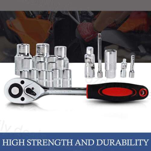 172Pcs Ratchet Spanner Socket Set 1/2" 1/4" 3/8" DIY Tool Kit Wrench Toolbox AU - Picture 3 of 12