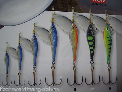 Original Jenzi Spinner Bait-Fish Phantom-F Legend  Kunstköder Spinnerblatt Köder