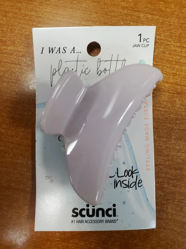 Упаковка 6 шт.: Scunci Earth-Friendly Upcycled зажим для когтя светло-розовый (6520) R9P5b - Изображение 2 из 3