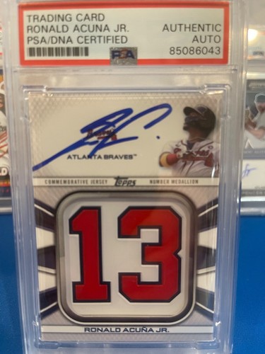 2022 Topps Ronald Acuna Jr Jersey Patch #13 MVP Black Friday for Him Auto NICE - Picture 5 of 7