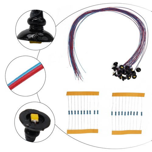 20x OO/HO Scale LED Lights For Model Train Layout And Scene Building Decoration - Bild 2 von 23