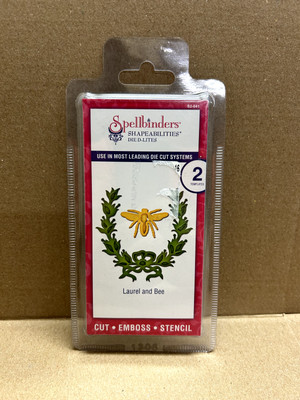 Spellbinders Dies Laurel And Bee Die D Lites Cut Emboss Stencil Shapeabilities
