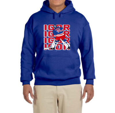 New York Rangers Igor Shesterkin Text Pic Hooded sweatshirt