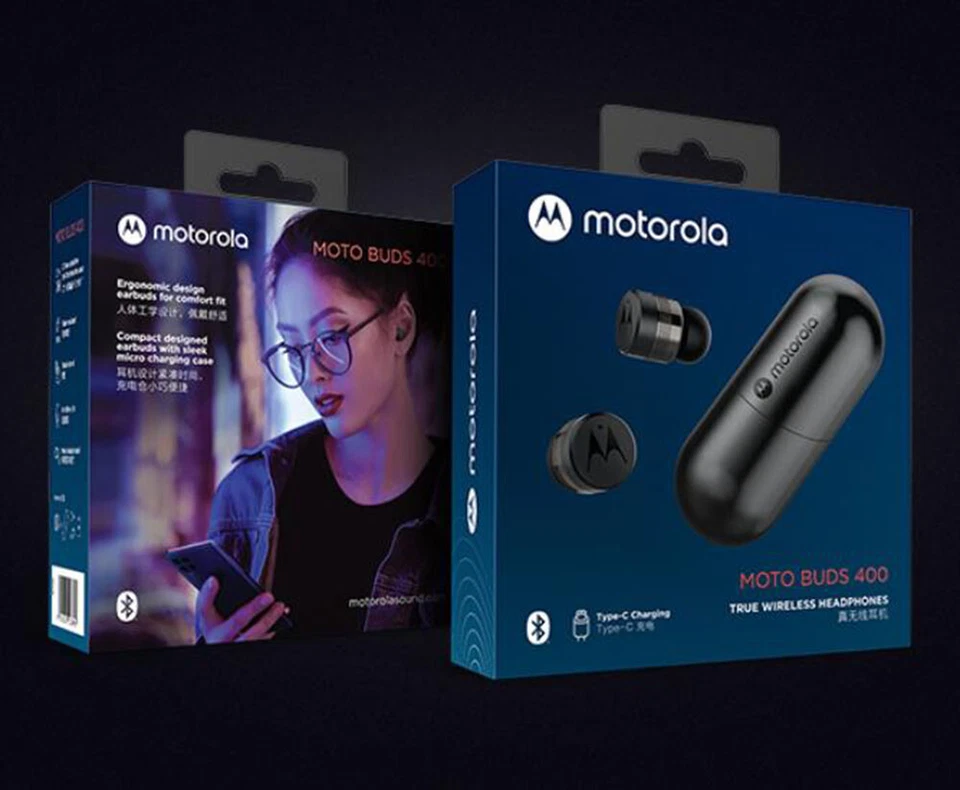 Auriculares inalámbricos Open Box-Motorola Buds 400 para Razr 40 Ultra X40 X30 Foto 3 de 4