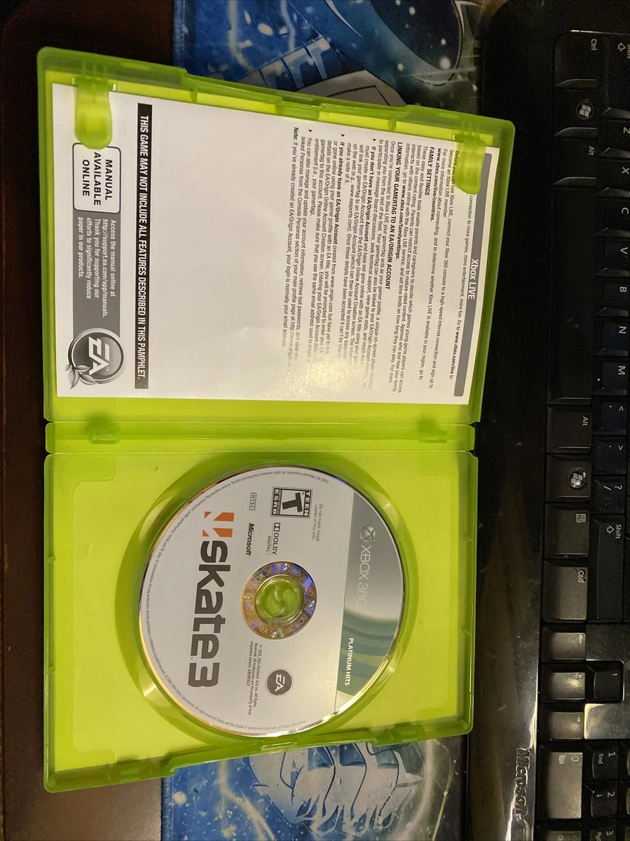 Skate 3 - Xbox 360 Game Complete with Manual 14633192933