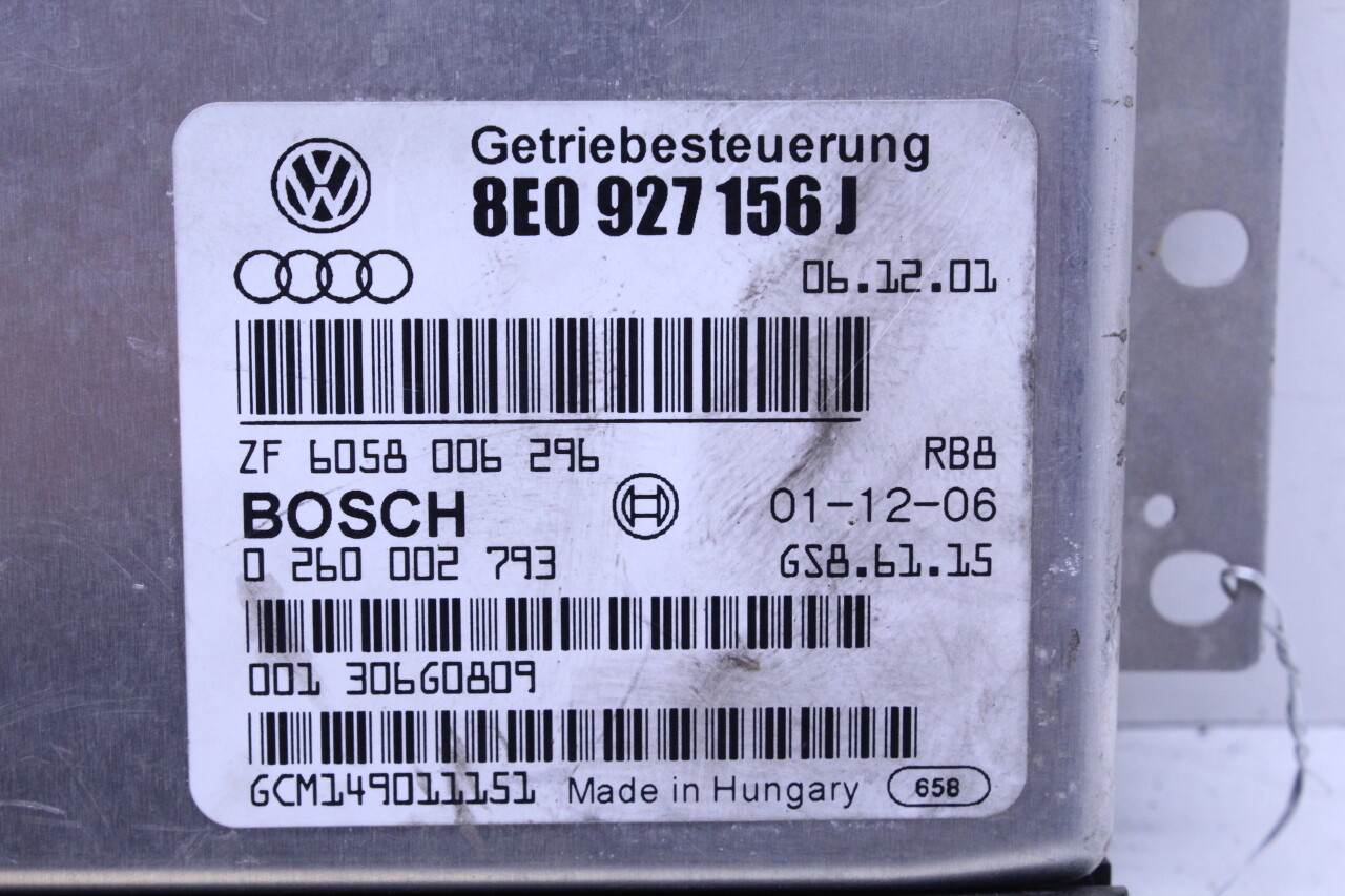2002 Audi A4 Transmission Control Module TCU TCM 8E0927156J eBay