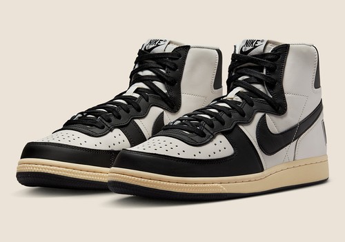 Nike Terminator High Phantom Sail Vanilla Black Panda FD0394-030 Men's - Picture 2 of 8