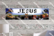 Personalized/Customized Trucks Name Poster Wall Art Decoration Banner