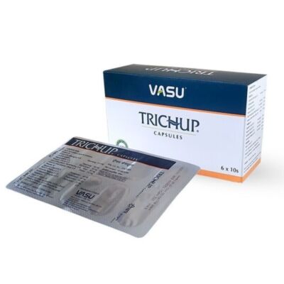 Vasu Ayurveda Trichup (60  Capsules) Reduces Hair Fall & Promotes Hair Growth