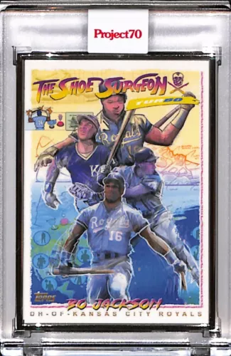 2021 TOPPS PROJECT 70 #288 BO JACKSON by THE SHOE SURGEON P70 SILVER FRAME 50/51