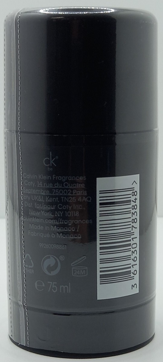 CALVIN KLEIN CK BE DEODORANT STICK FOR MEN 2.6 Oz / 75 g BRAND NEW